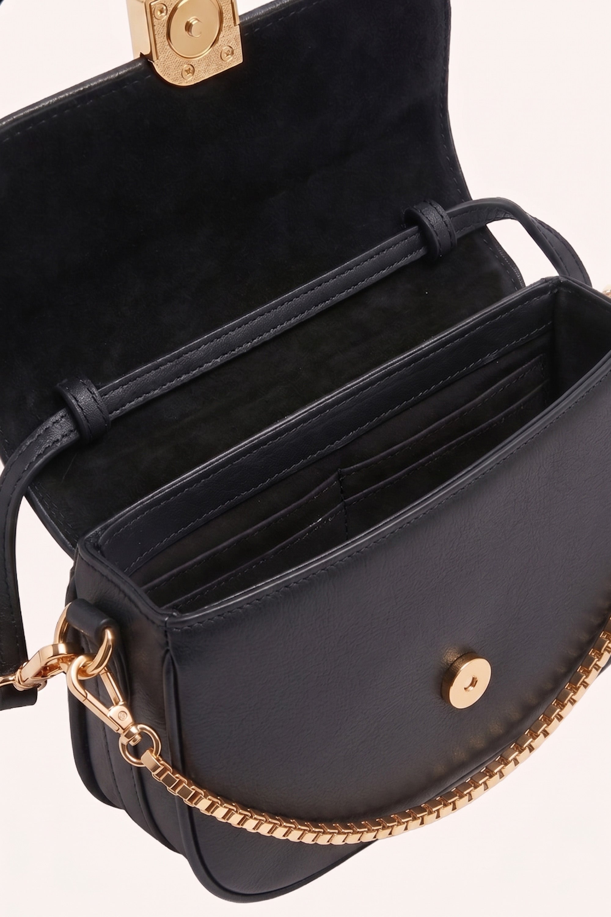 alma leather bag | black
