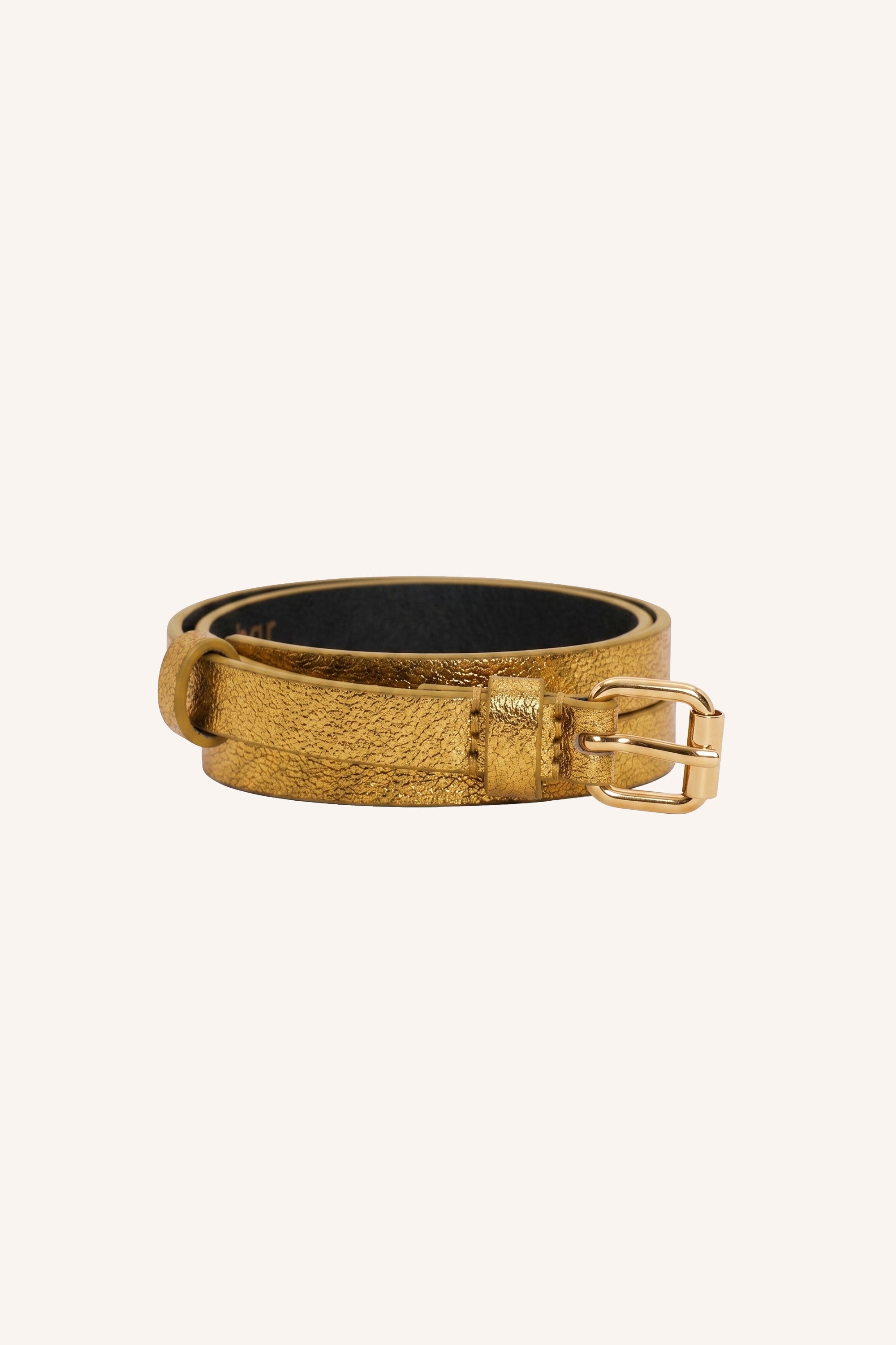 lovi metallic belt | gold