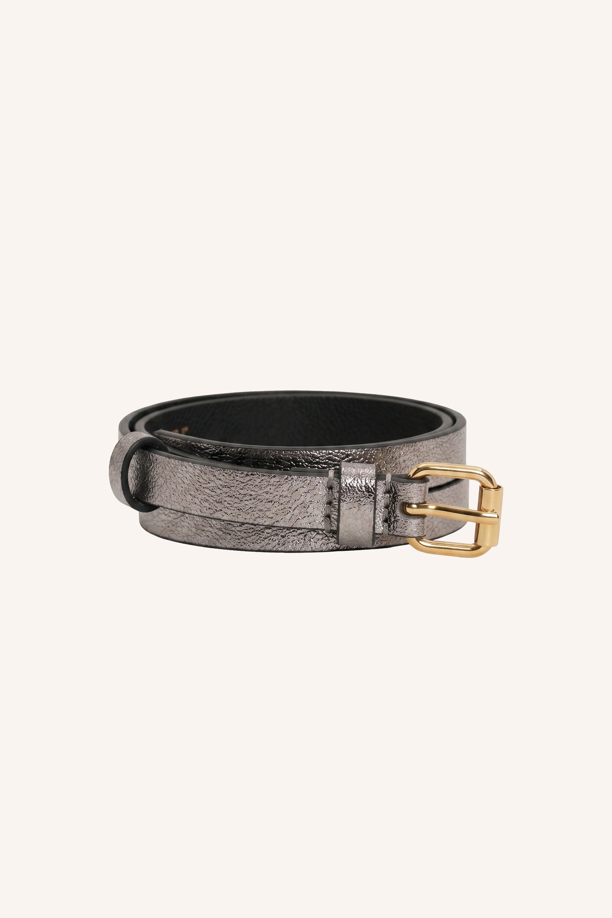 lovi metallic belt | silver
