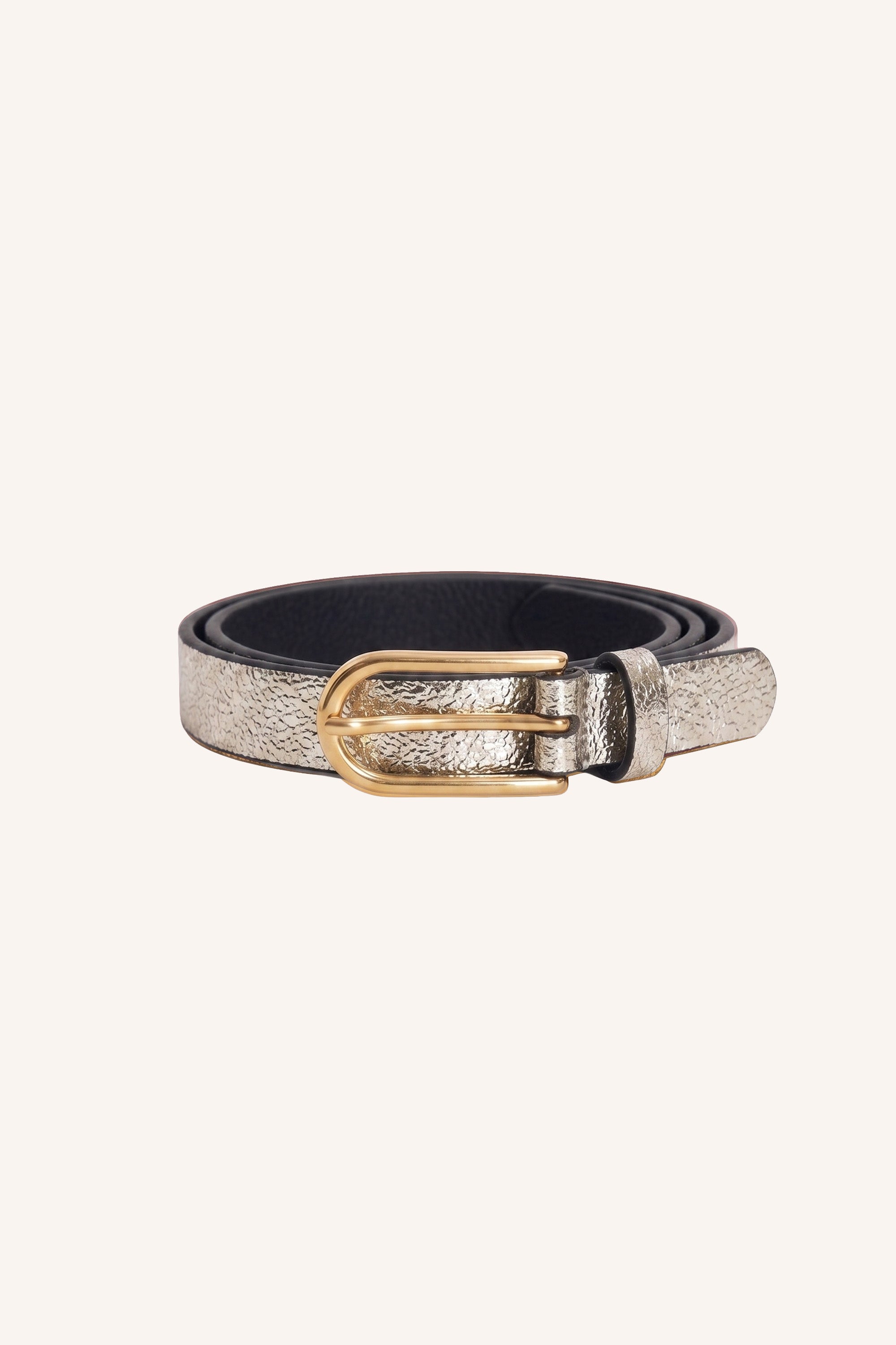 lovi metallic belt | silver