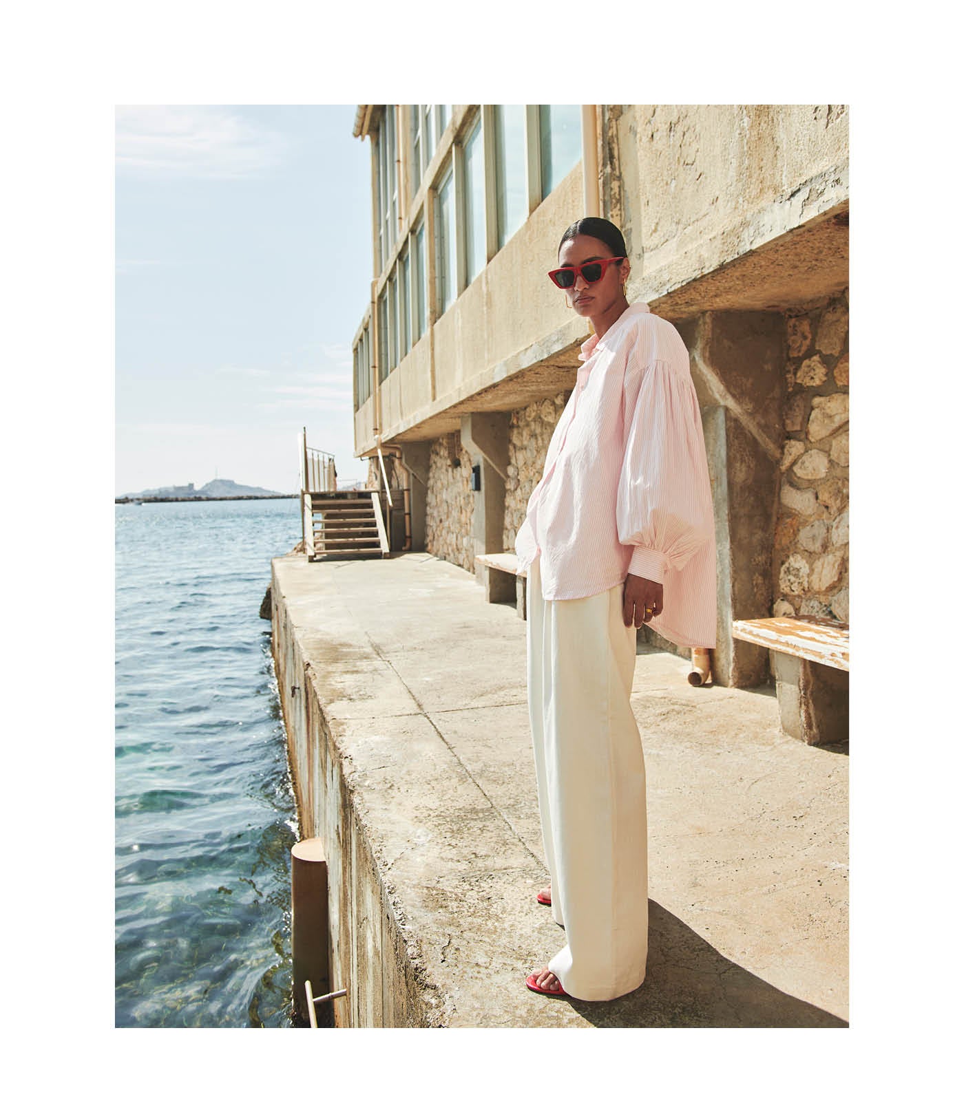 blogpagina, pink stripe blouse and pants