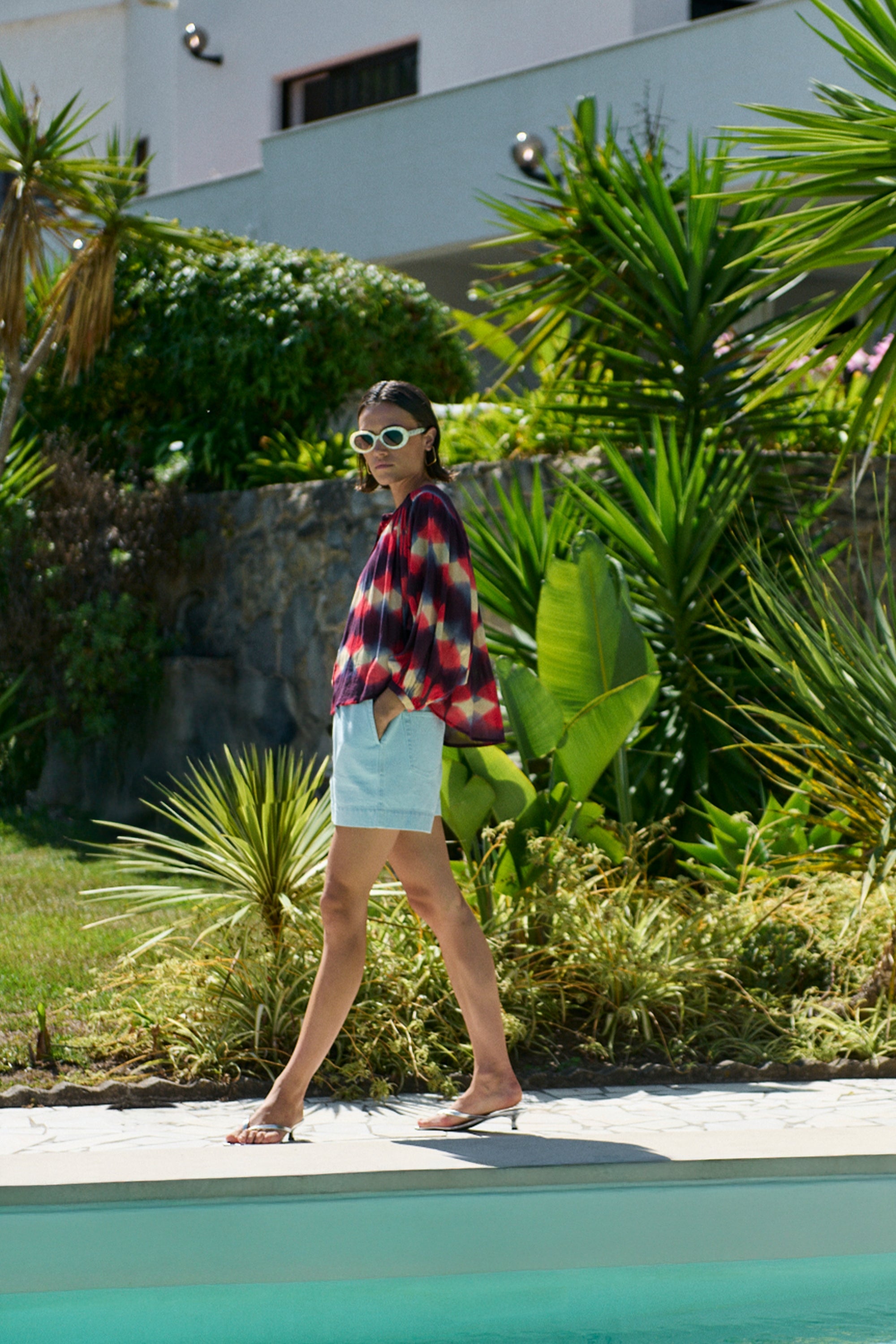 becky parade blouse | parade print