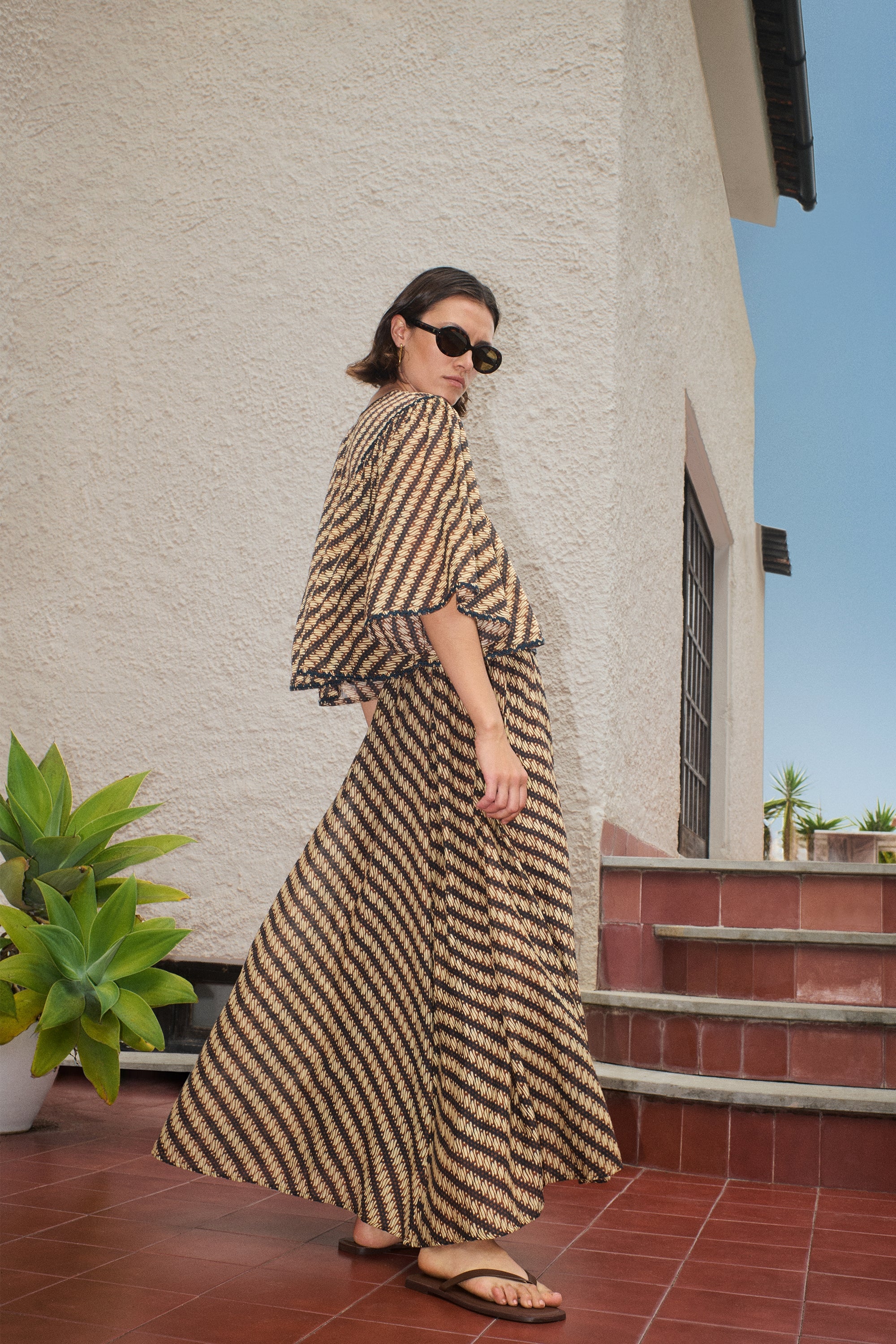 davin manilla blouse | manilla print