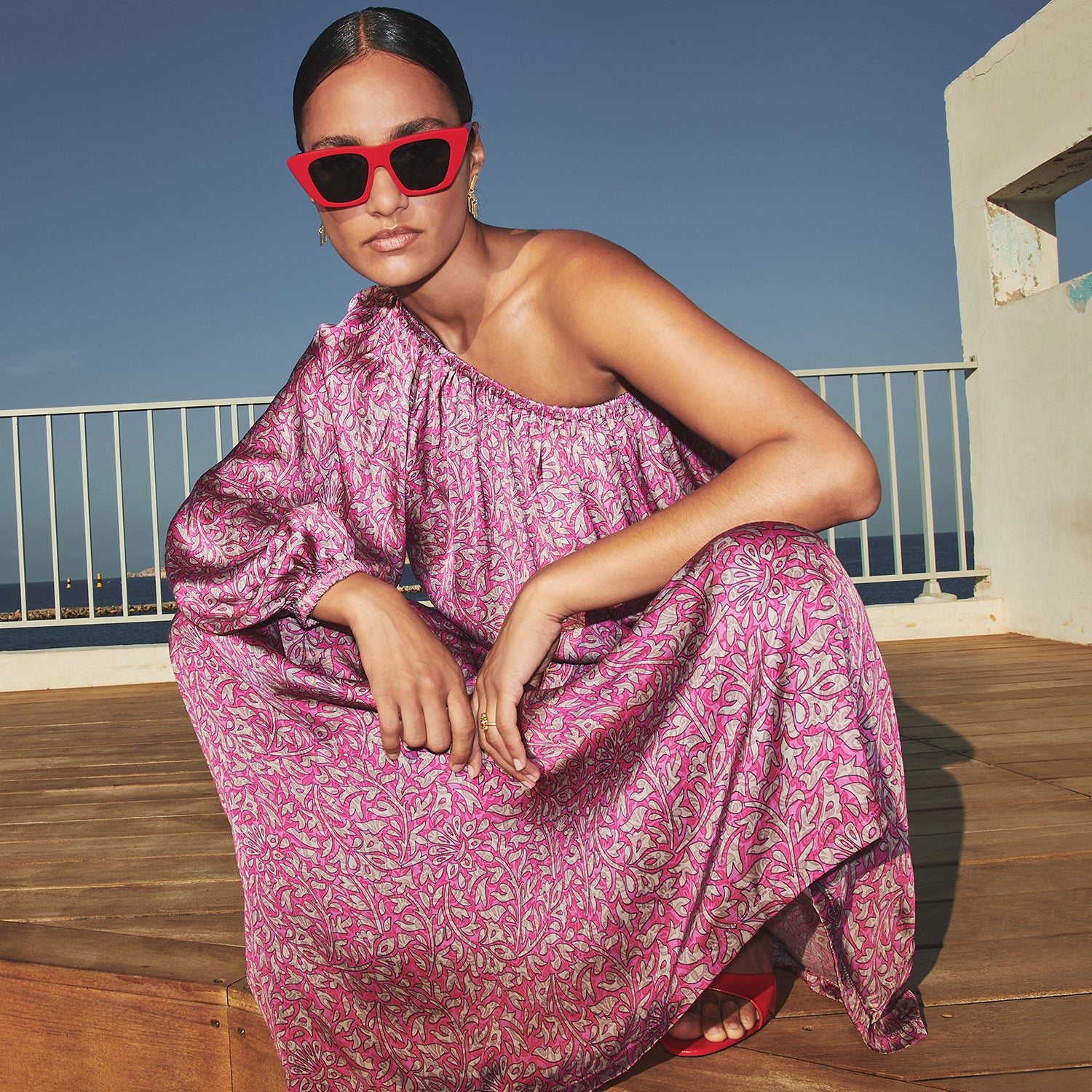 featured, aisha with off shoulder and skirt