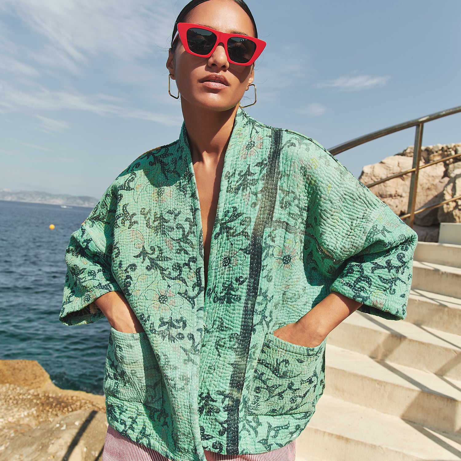 featured, aisha with antic jacket