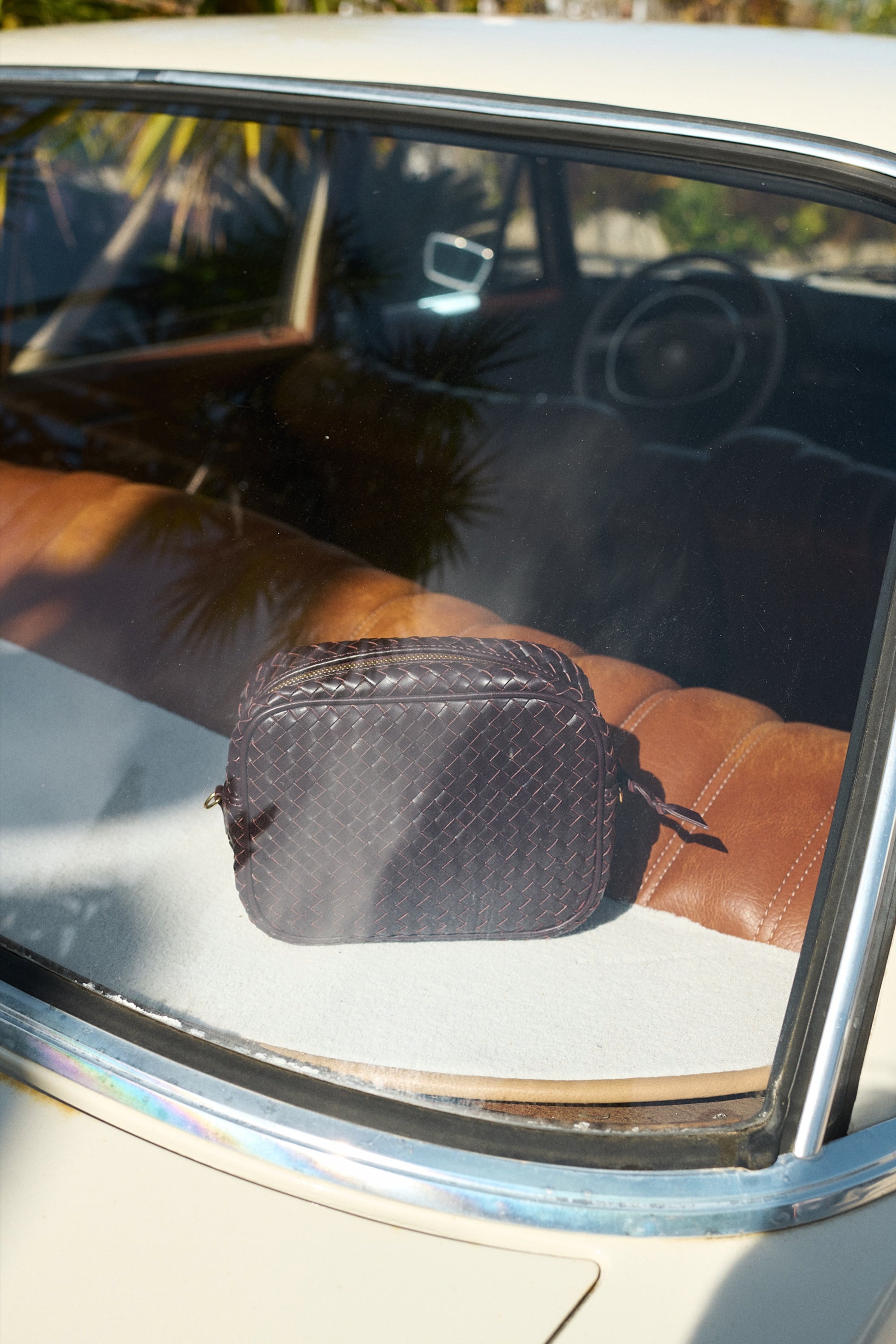 kelsey braided bag | chocolate