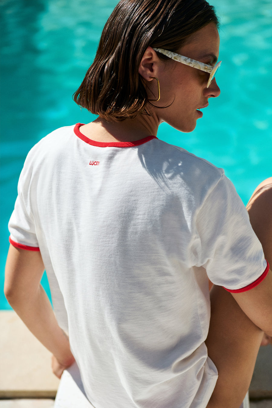nimes top | off white