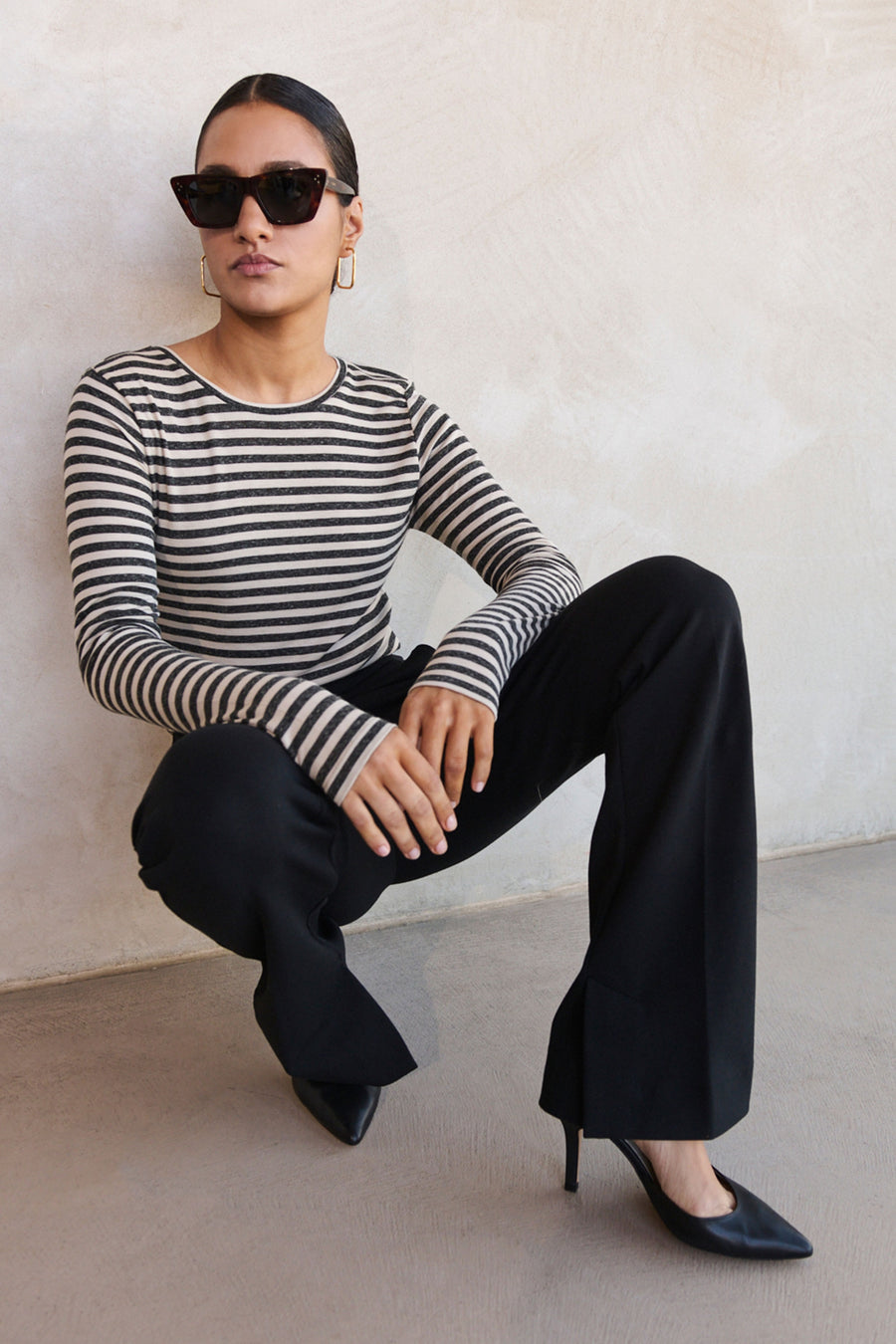 basic-ls-stripe-top-chalk-all-time classic-aansluitende fit-ronde halslijn-by-bar-sfeerbeeld