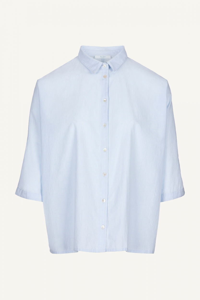norel chambray blouse | light blue