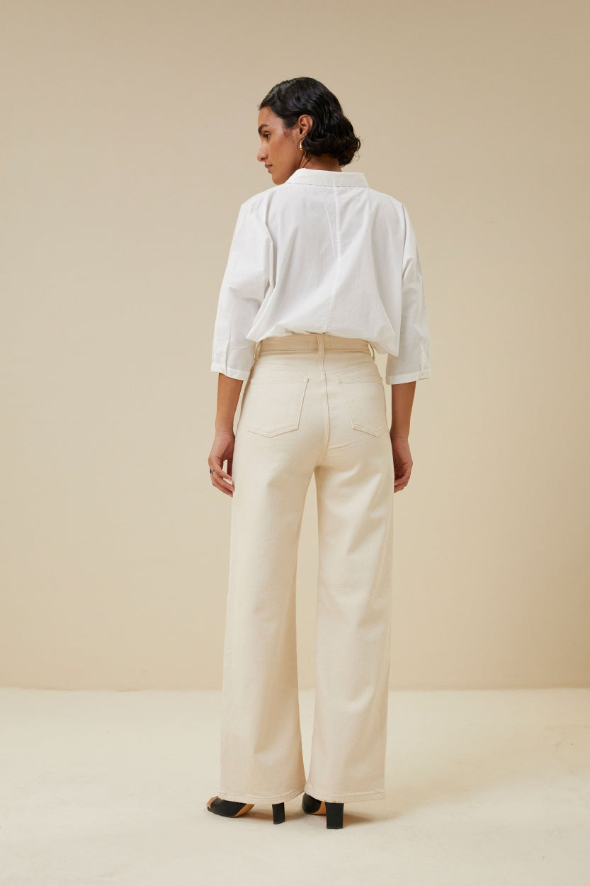 Pantalón Lina | Blanco crudo