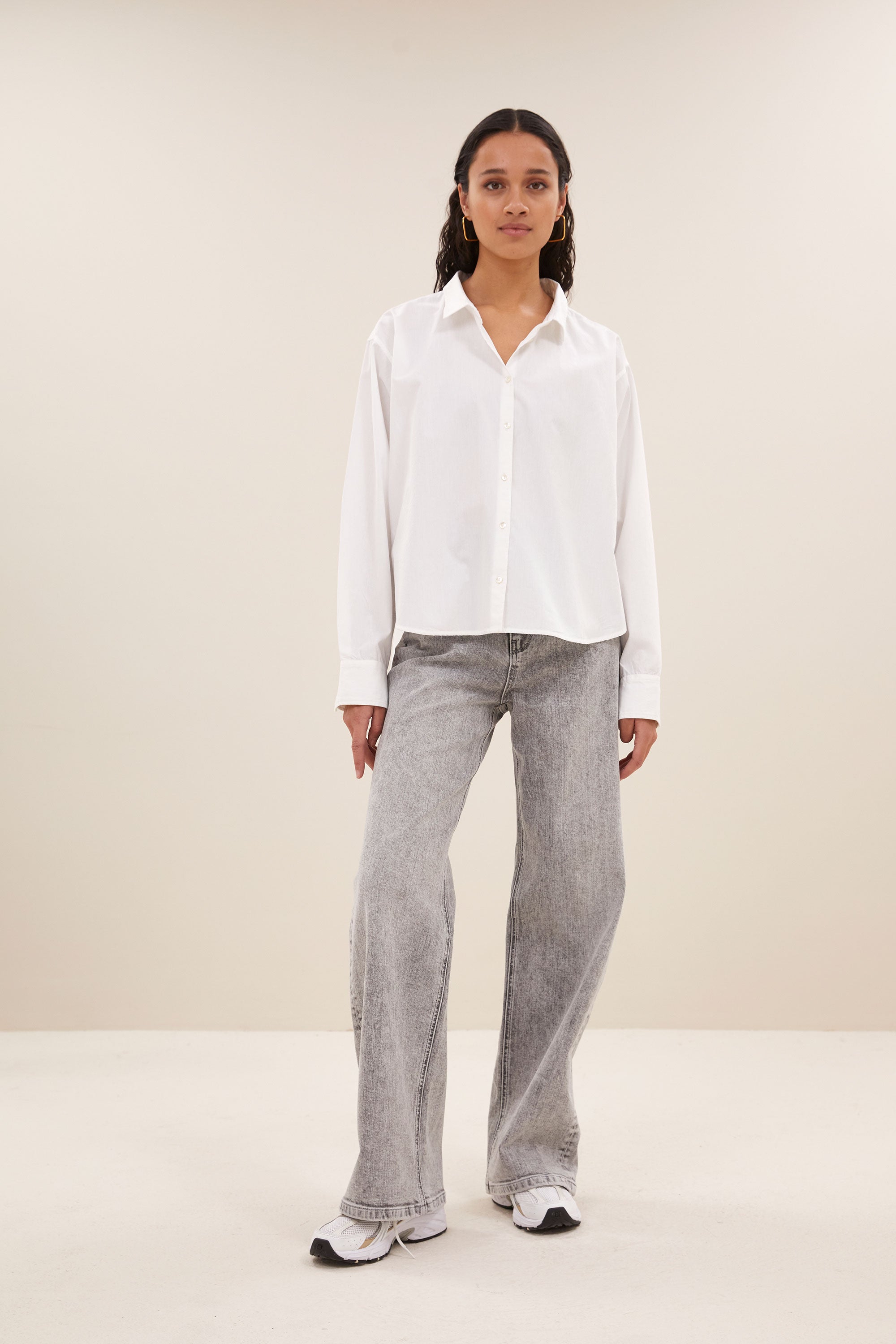 lina pants | grey denim