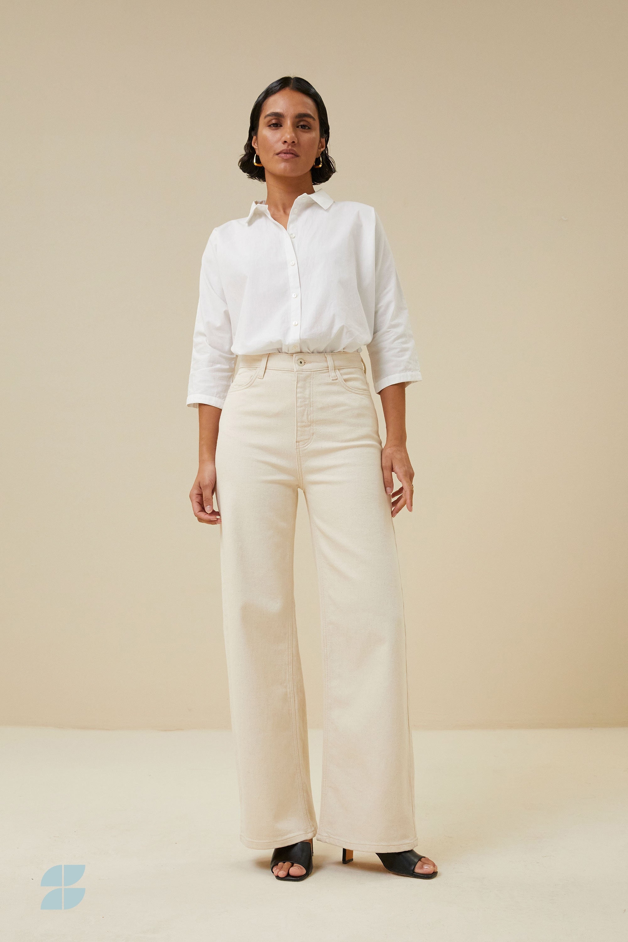 lina pants | raw white