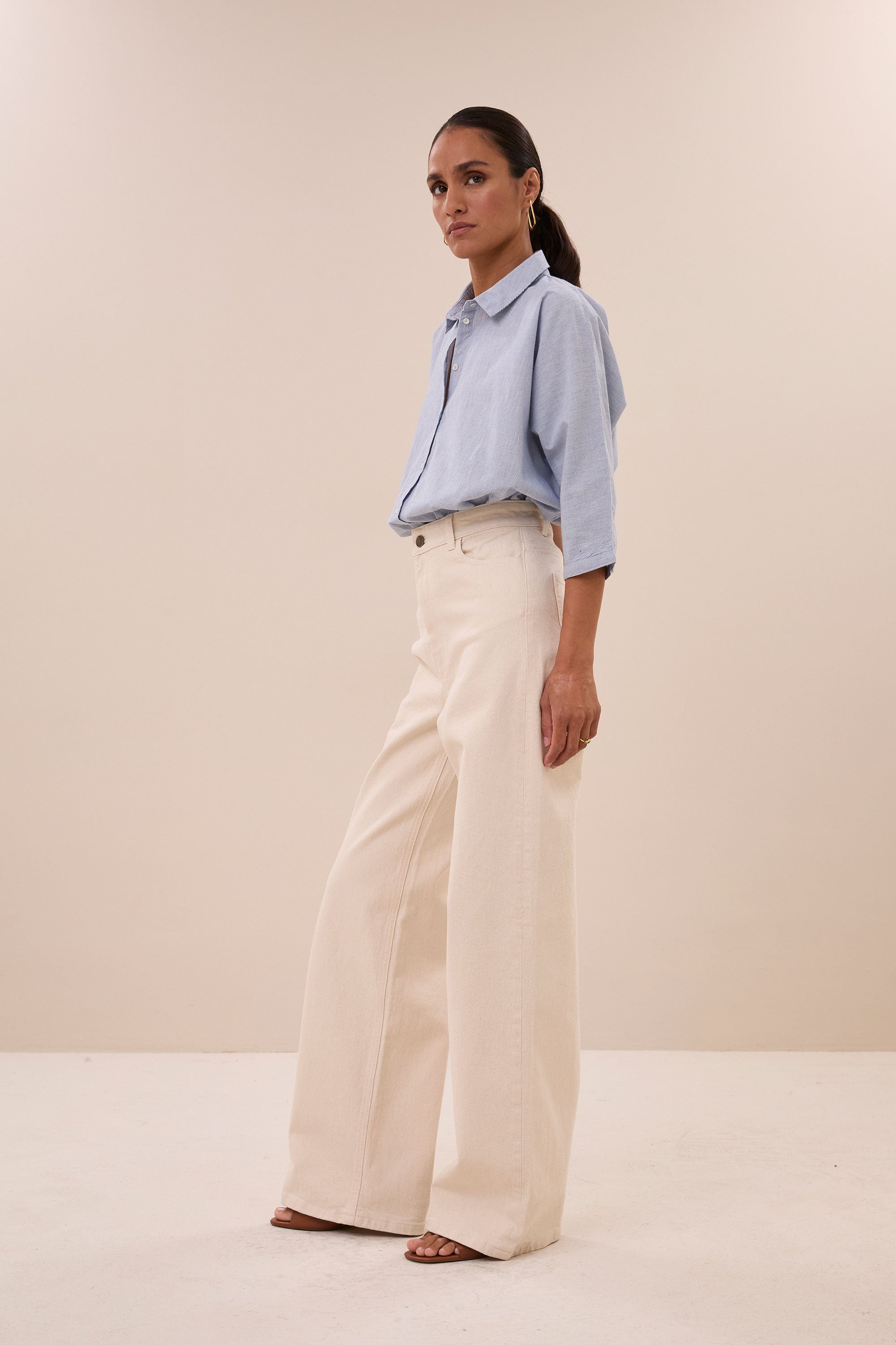 lina rw pants | raw white