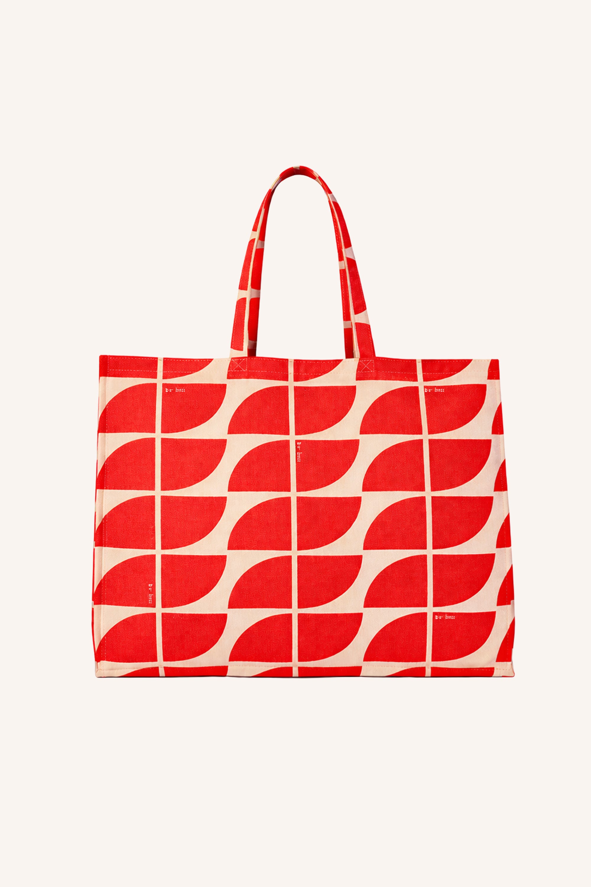 shopper logo bag L | poppy red