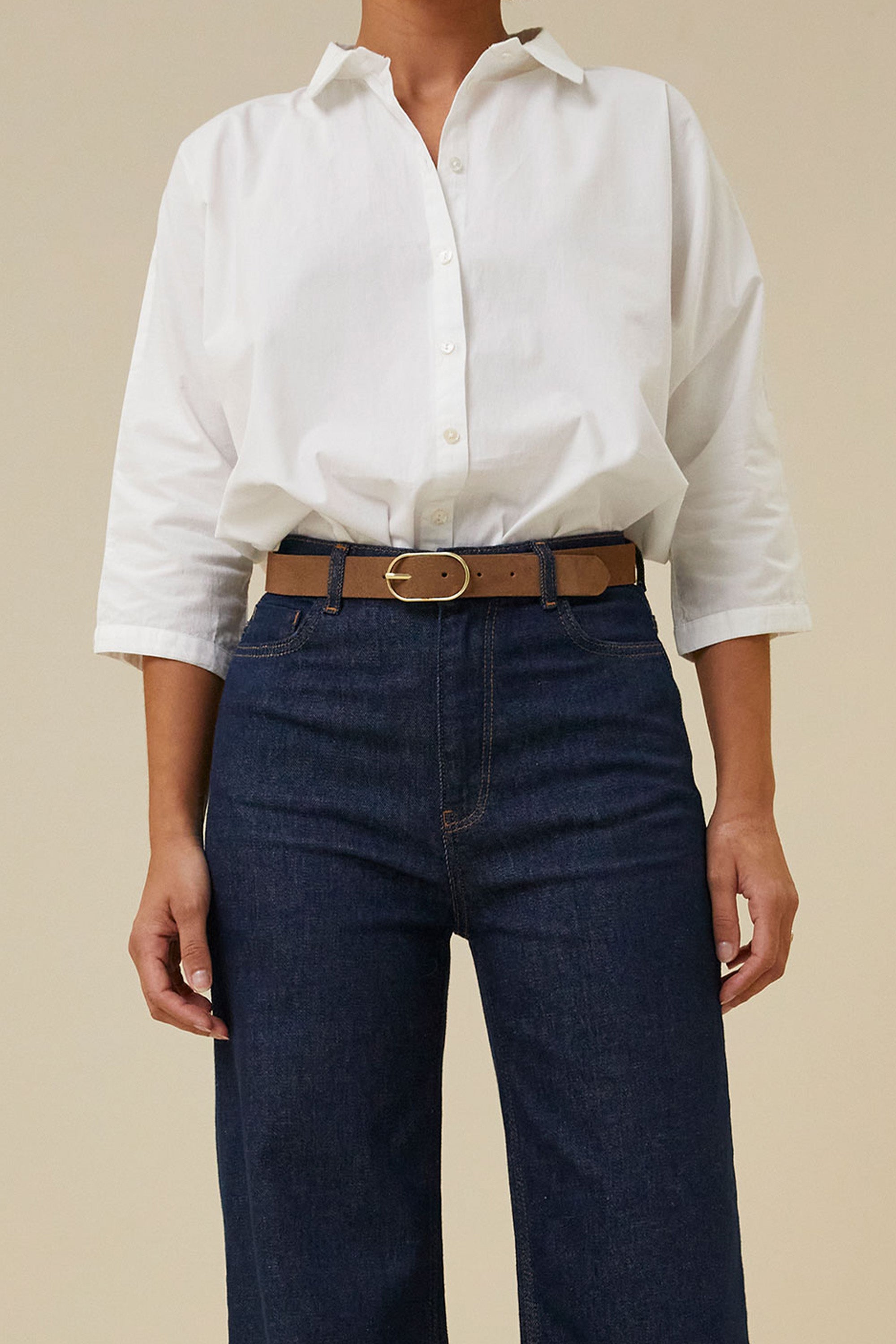 bella suede belt | dry khaki