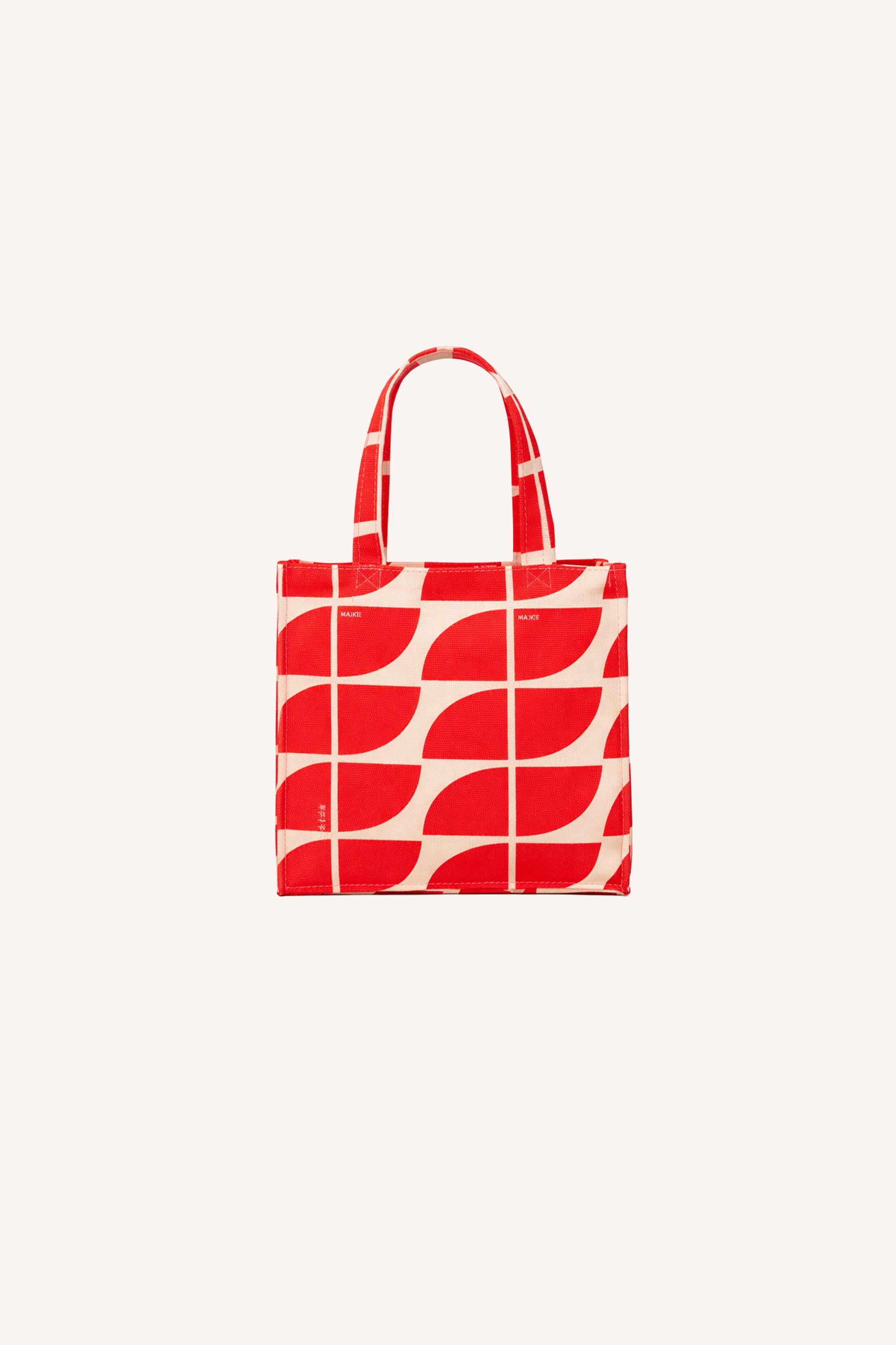 shopper logo bag S | poppy red