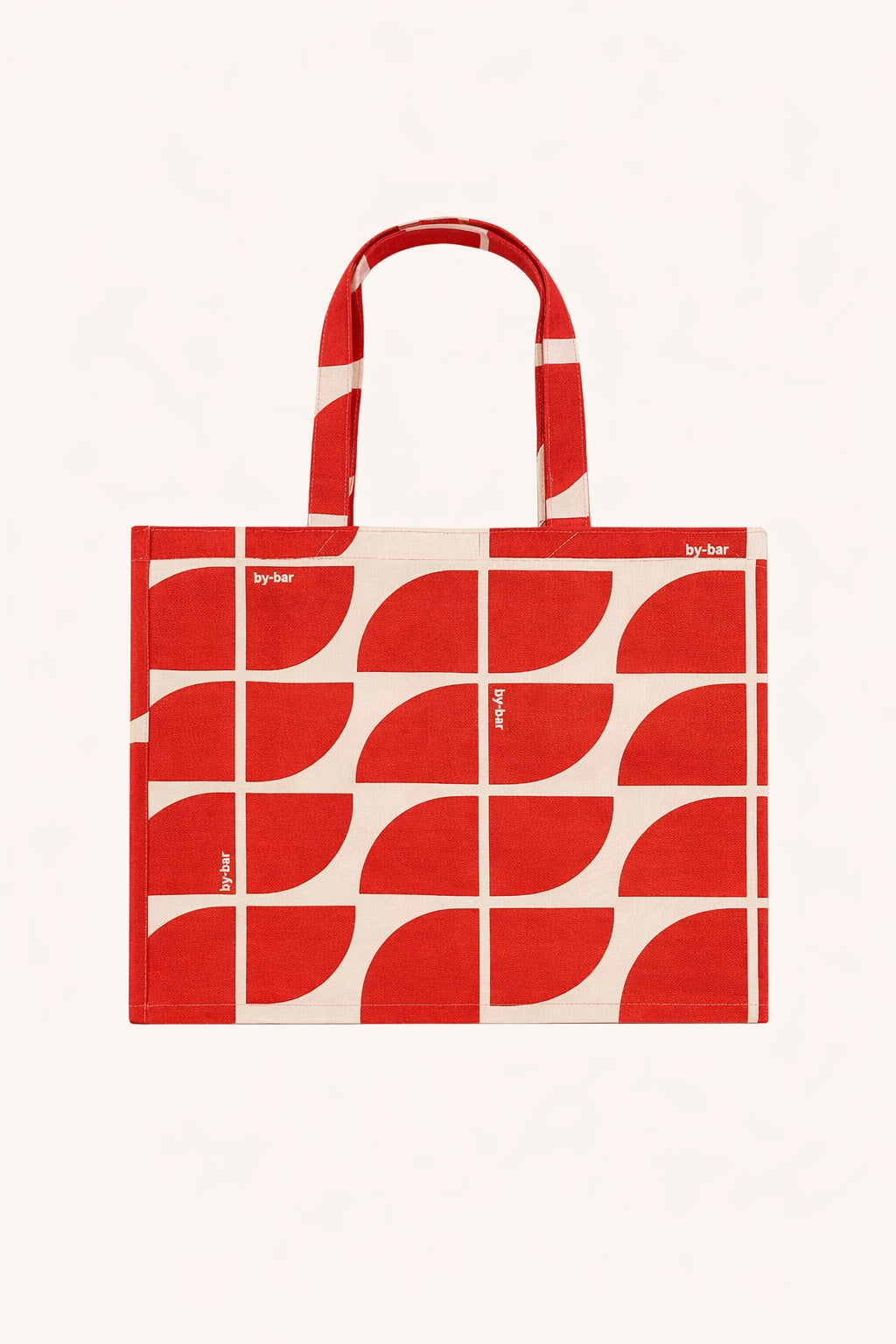 shopper logo bag M | poppy red