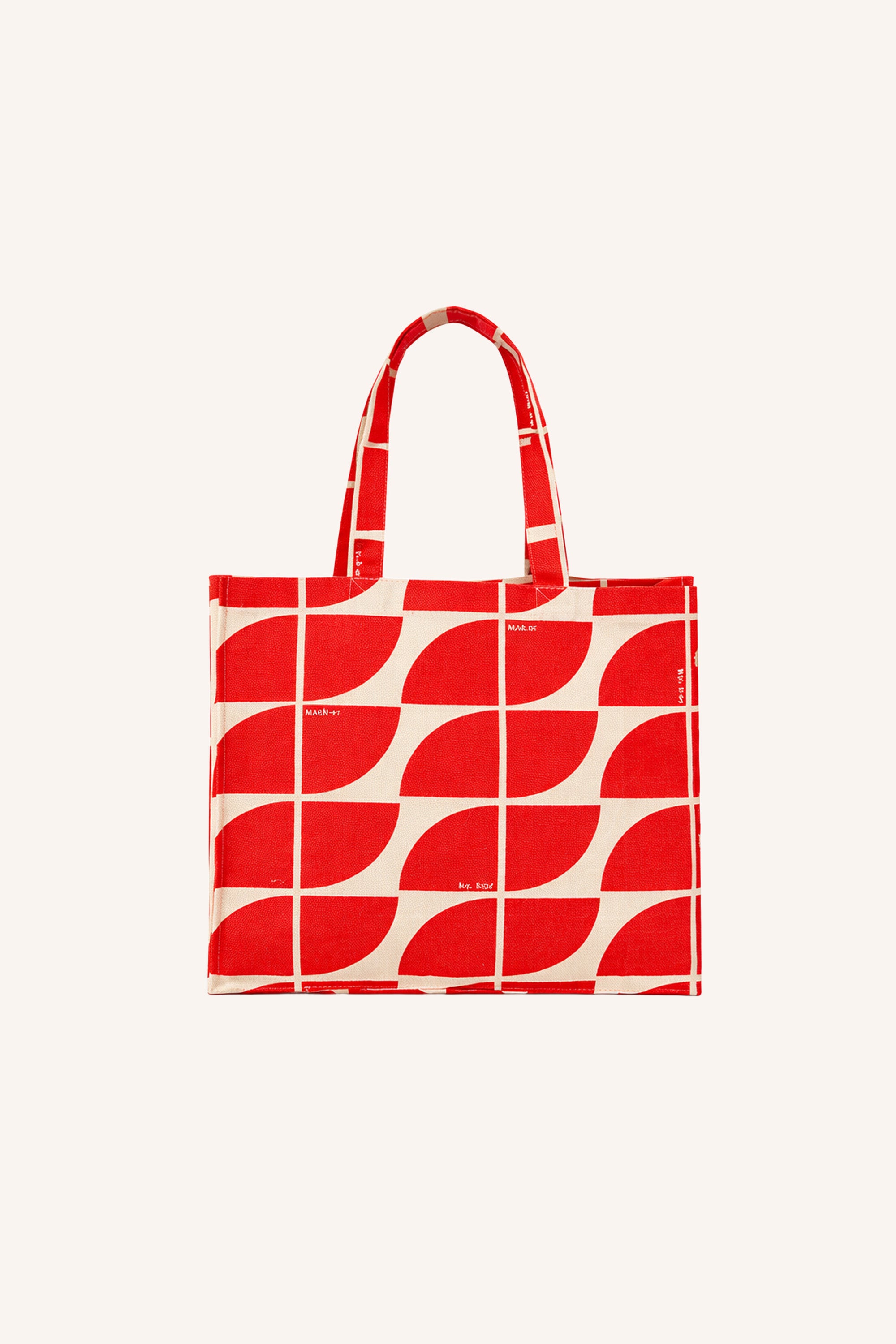 shopper logo bag M | poppy red
