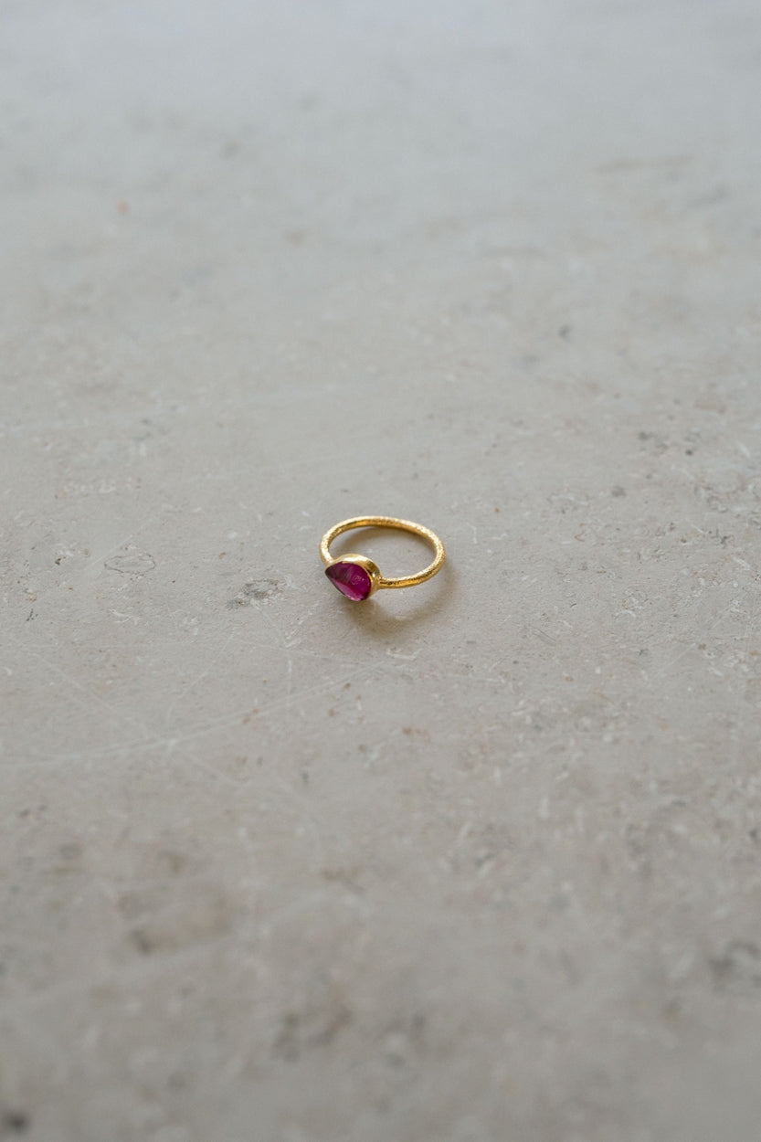 ANILLO MINIMALISTA PD | rubí