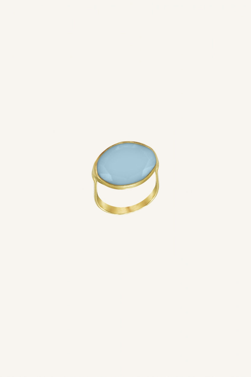 PD OVAL RING | light blue