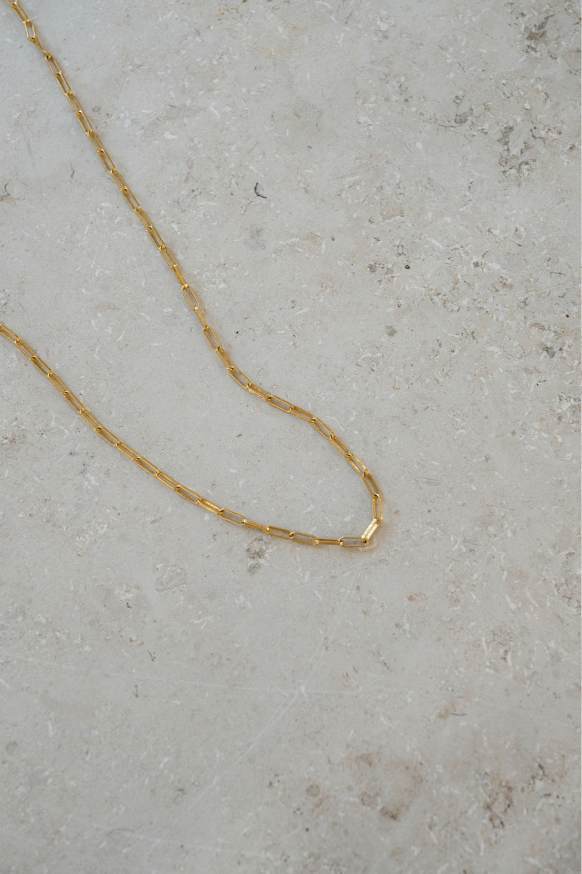 PD chain necklace | gold
