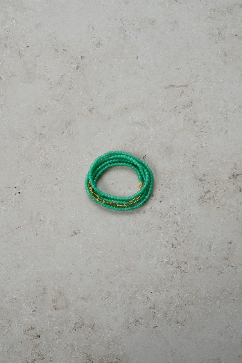 daisy bracelet | emerald