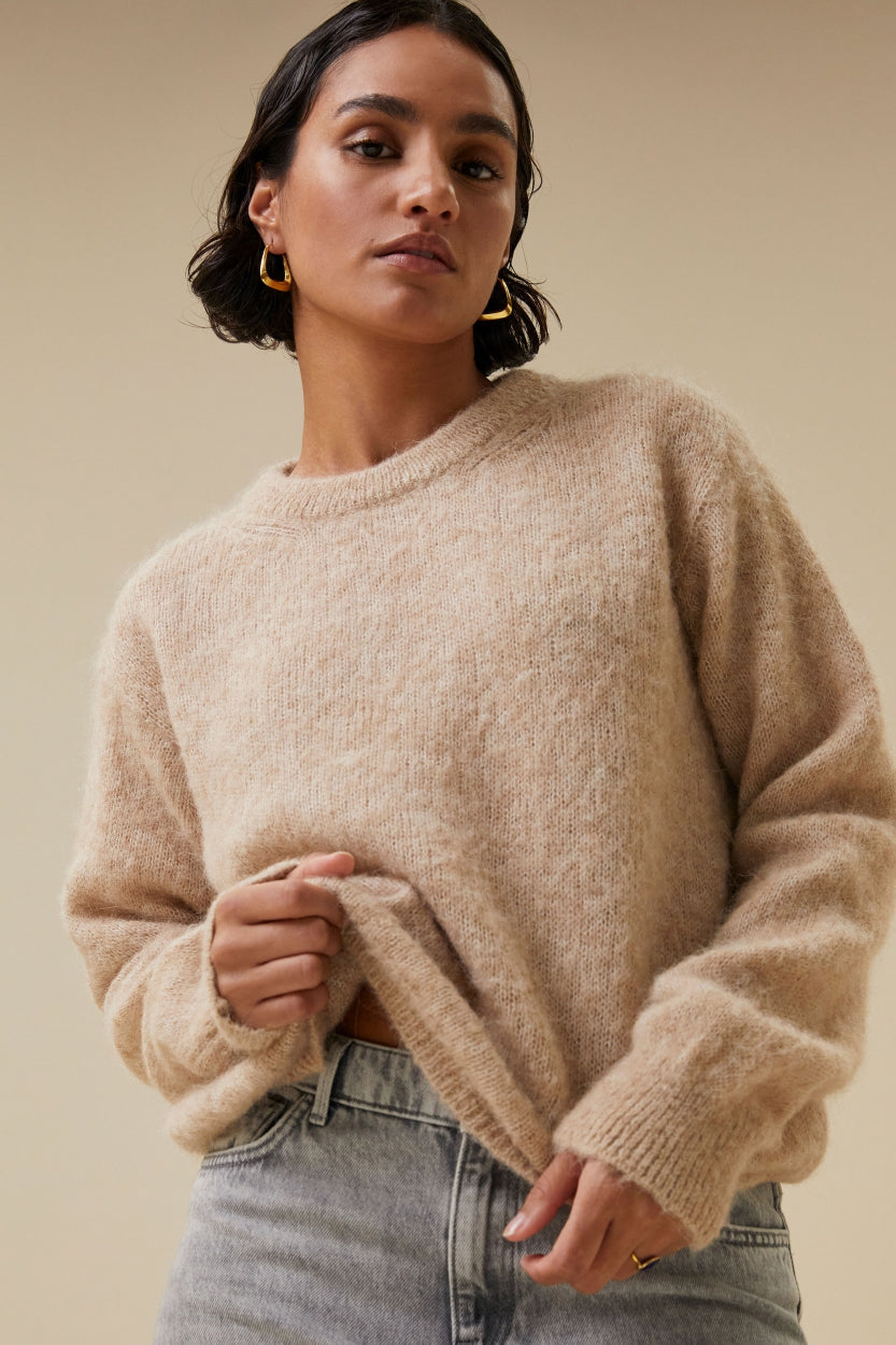 lana eco pullover | pebble