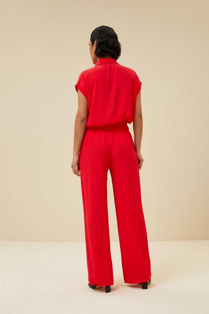 robyn viscose pant | poppy red