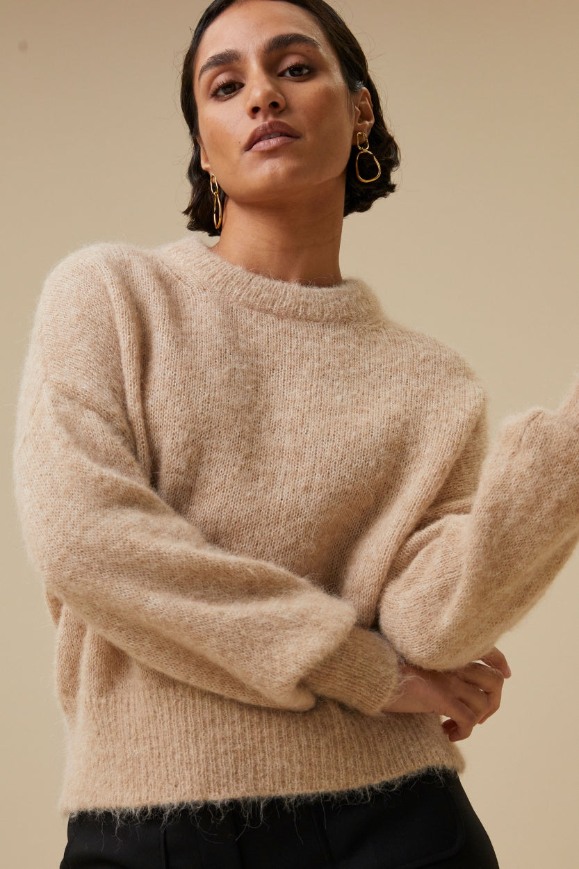 sonny eco pullover | pebble
