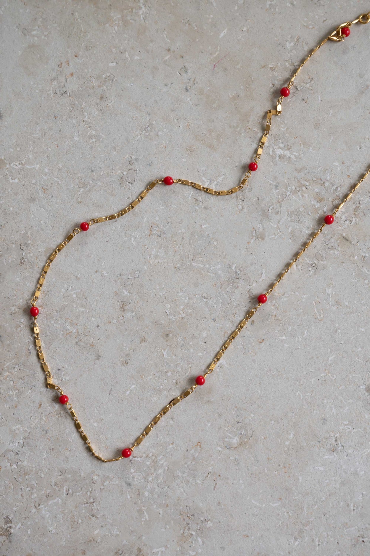 mees necklace | candy red