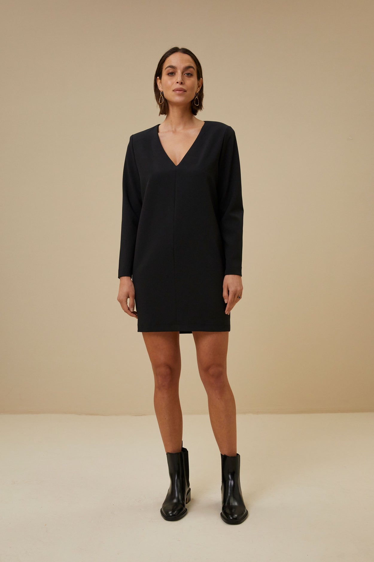 mitch dress jet black