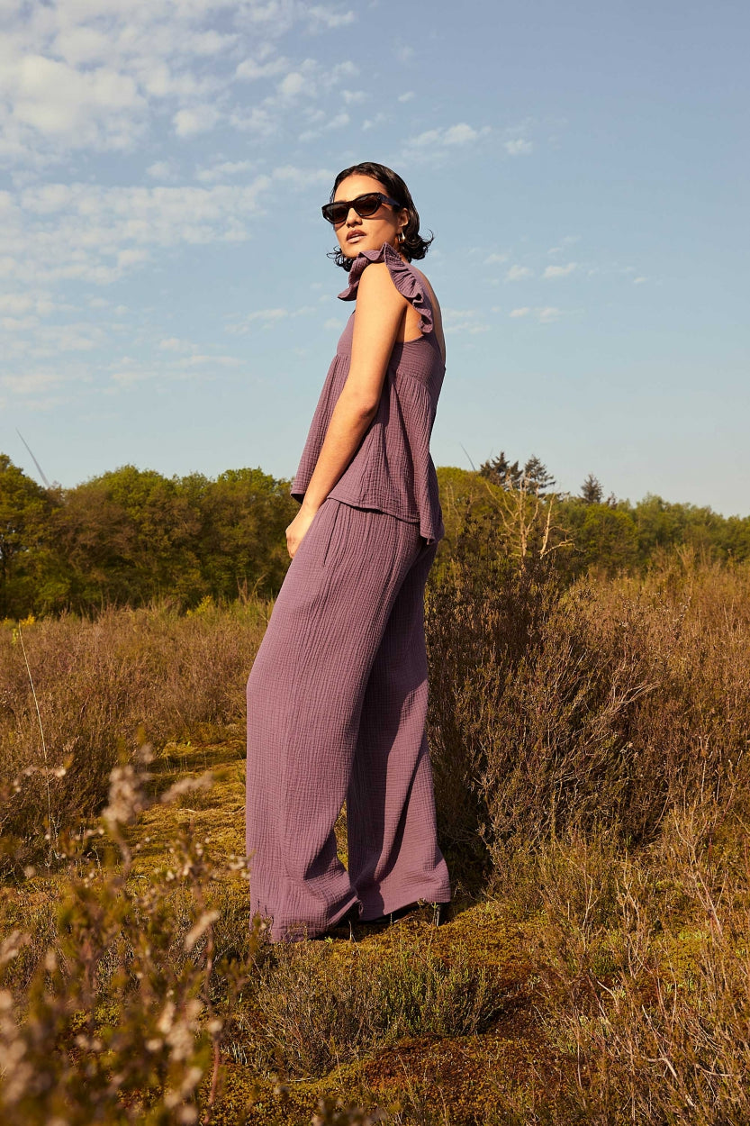 loua doppia pant | dark lavender