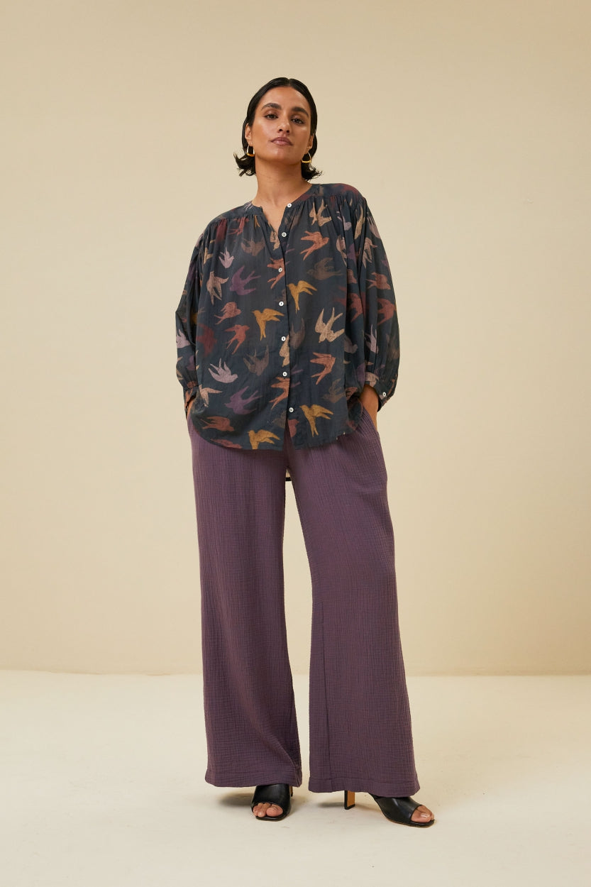 loua doppia pant | dark lavender