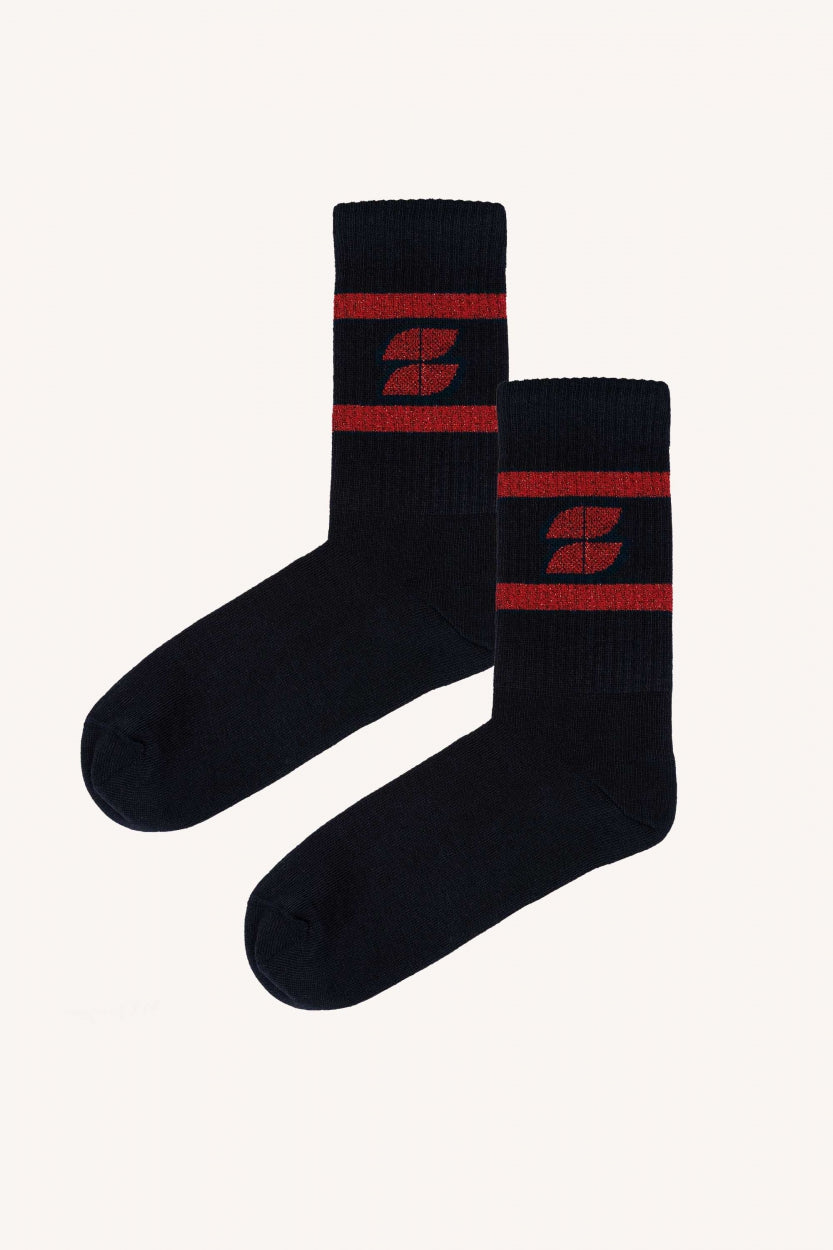 logo sock | midnight-poppi