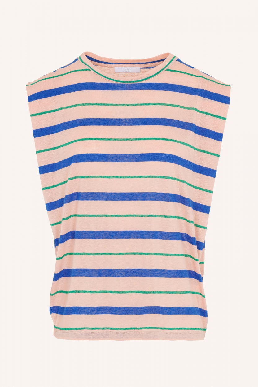 diede fresh stripe top | fresh rose