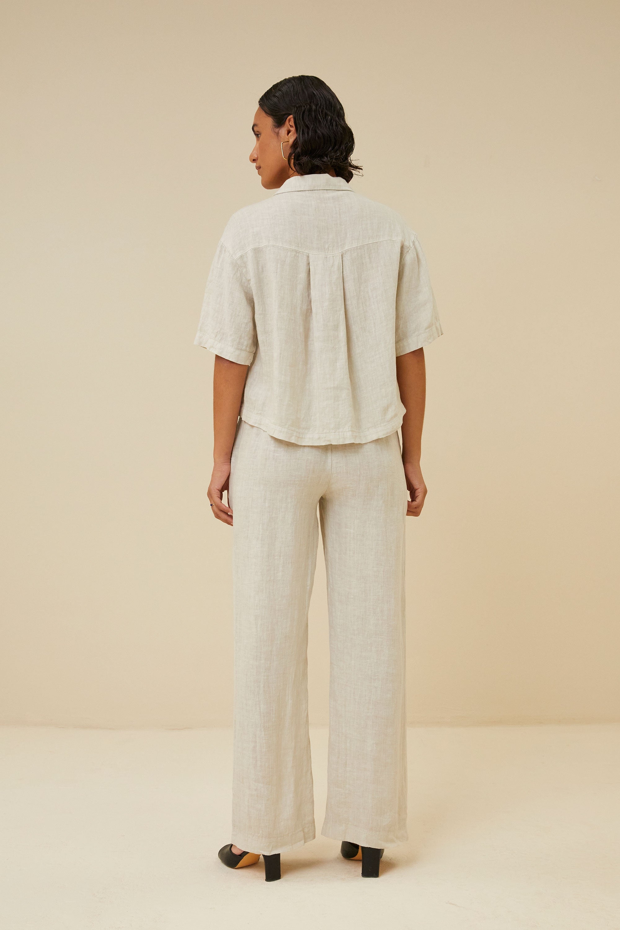 cris linen blouse | chalk