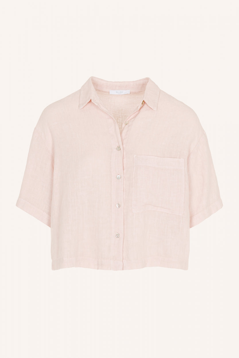 cris linen blouse | cipria pink