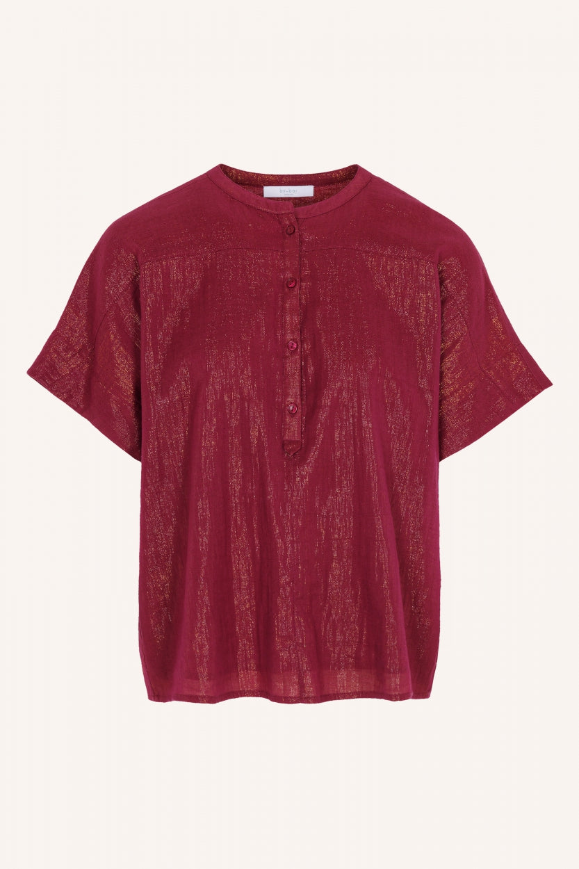 blusa bo metalizada | garnacha