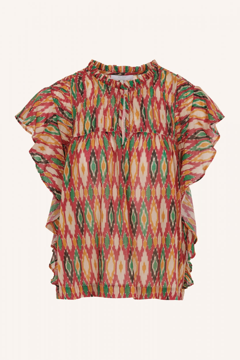 danee summer ikat blouse | summer ikat print
