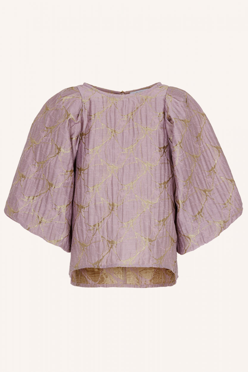 zasu jacquard blouse | dusty lilac