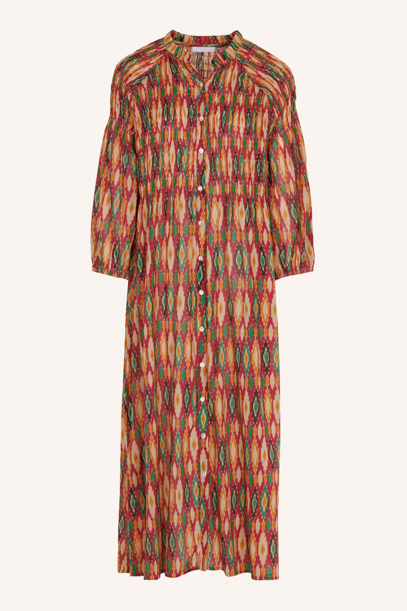 loulou summer ikat dress | summer ikat print