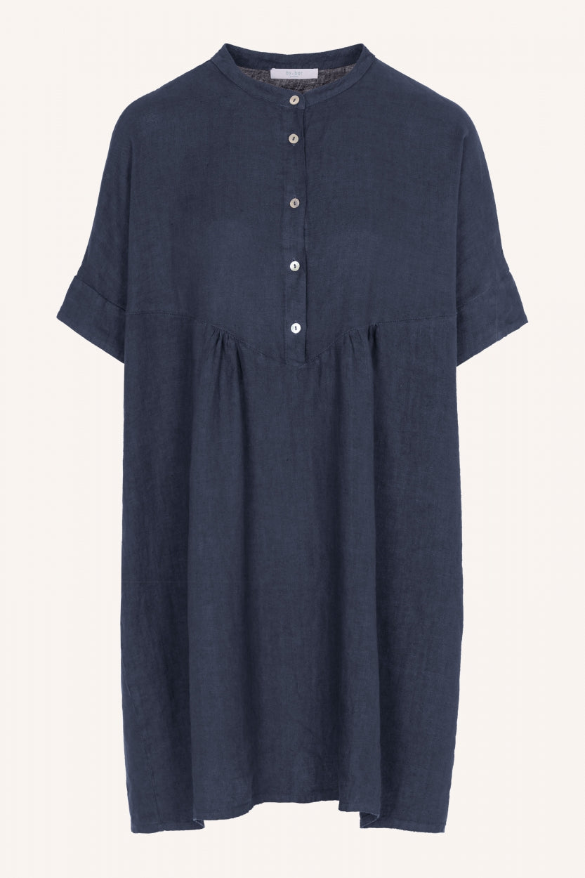 tais linen dress | midnight