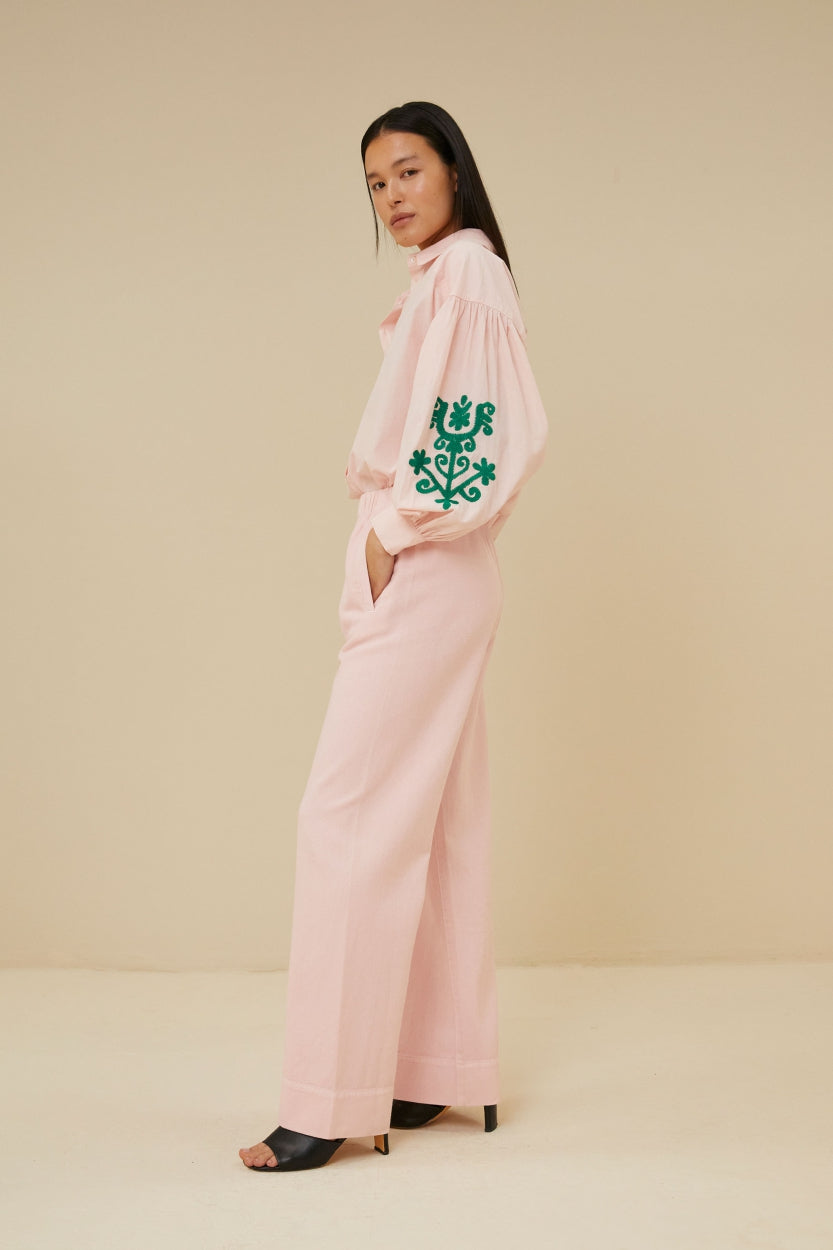 mees twill pant | light pink