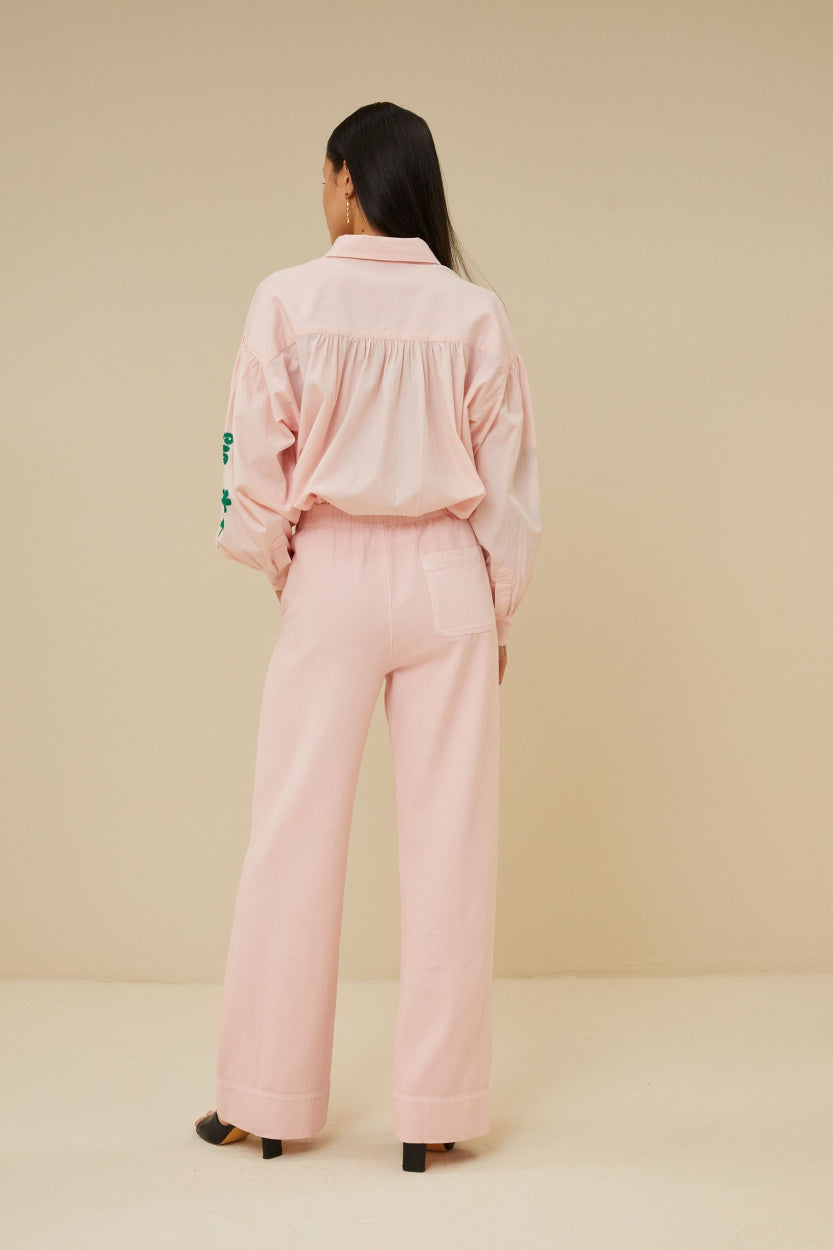 mees twill pant | light pink