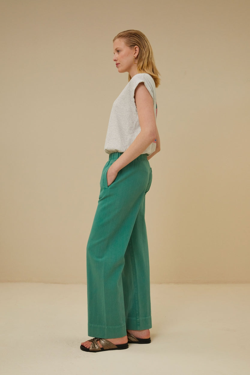 mees twill pant | aloe vera