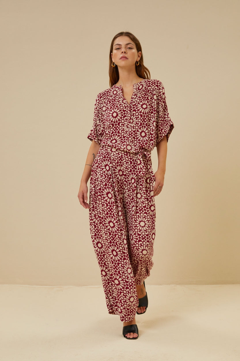 wanda sunflower pant | sunflower print