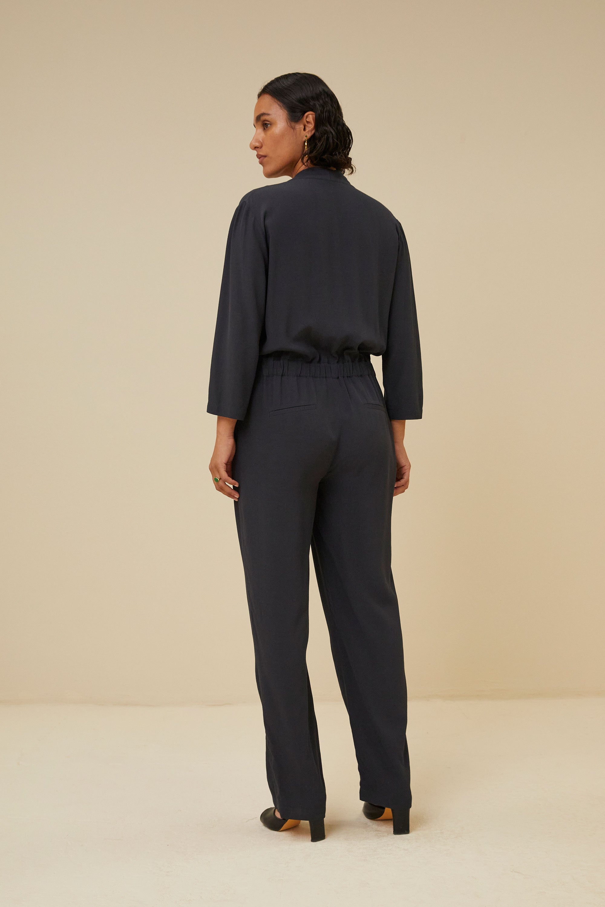 jimmie viscose suit | midnight