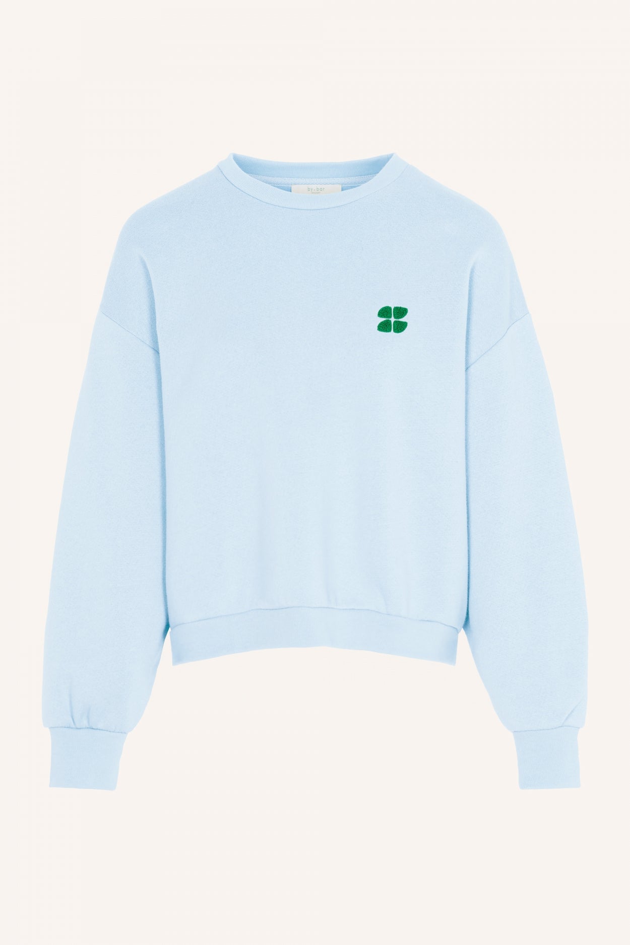 bibi short logo sweater | illu grey