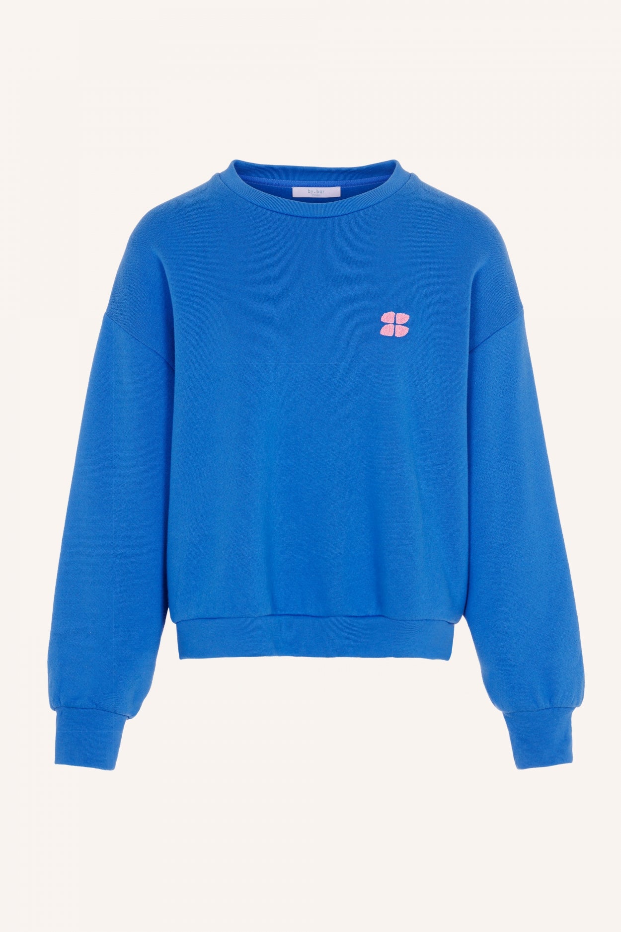 bibi short logo sweater | queens blue