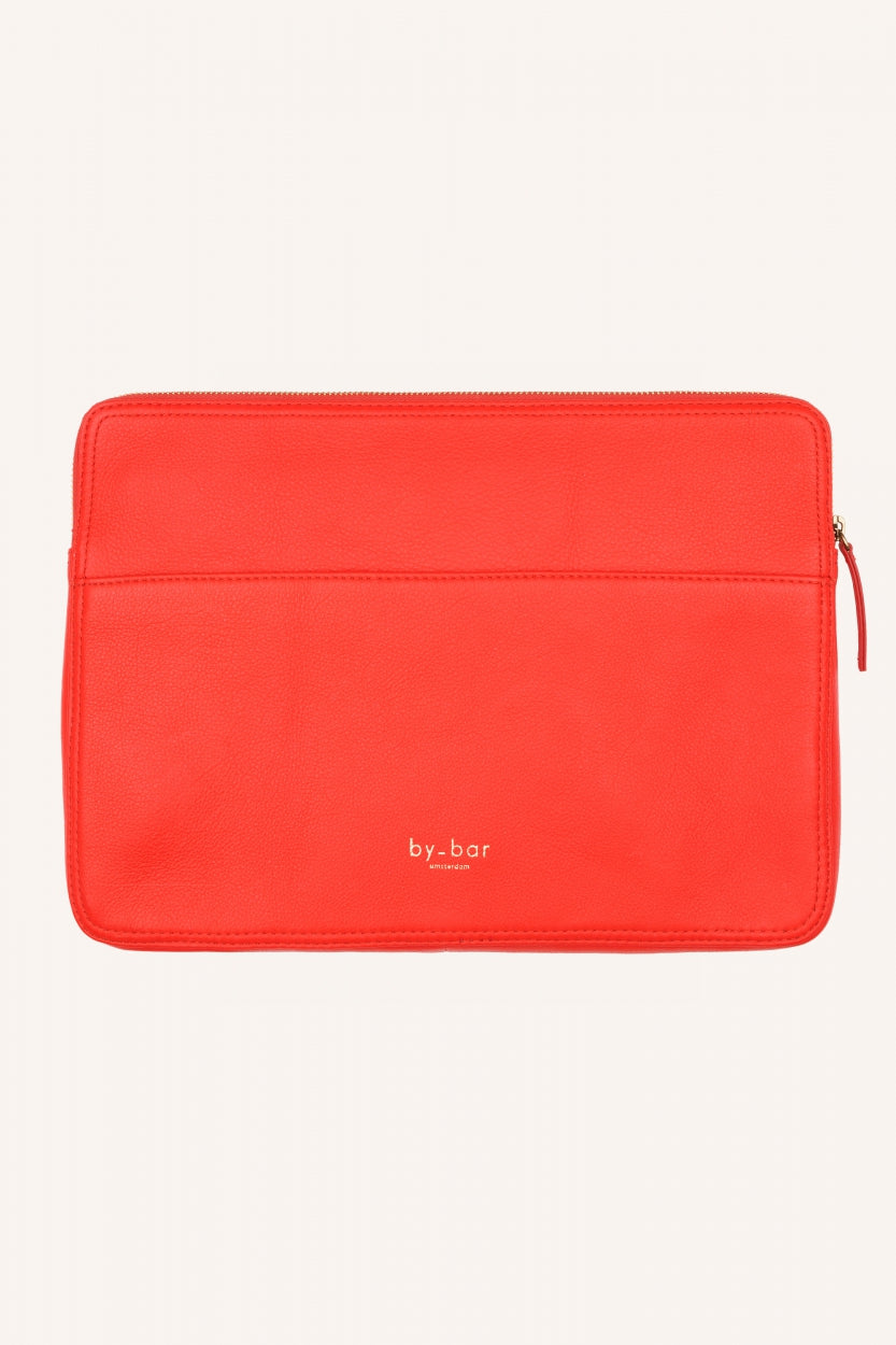 laptop bag | poppy red